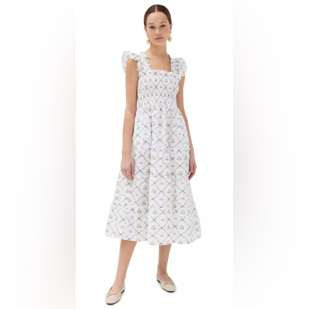 Hill House Ellie Nap Dress *rare* butterfly trellis